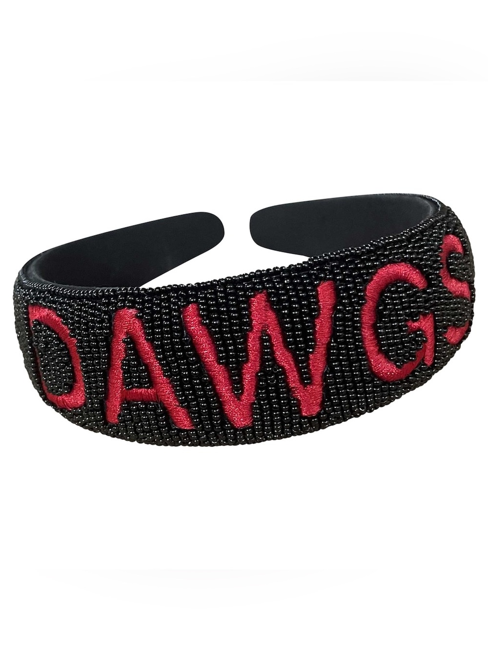 Georgia Bulldogs Minerva Headband Beaded Dawgs Red Black Emerson Street